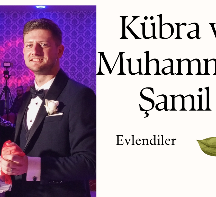 Kübra ve Muhammed  Şamil Evlendi “Foto”
