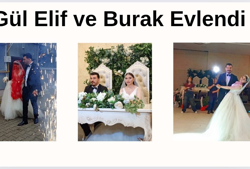 Gül Elif ve Burak Evlendi”Foto”